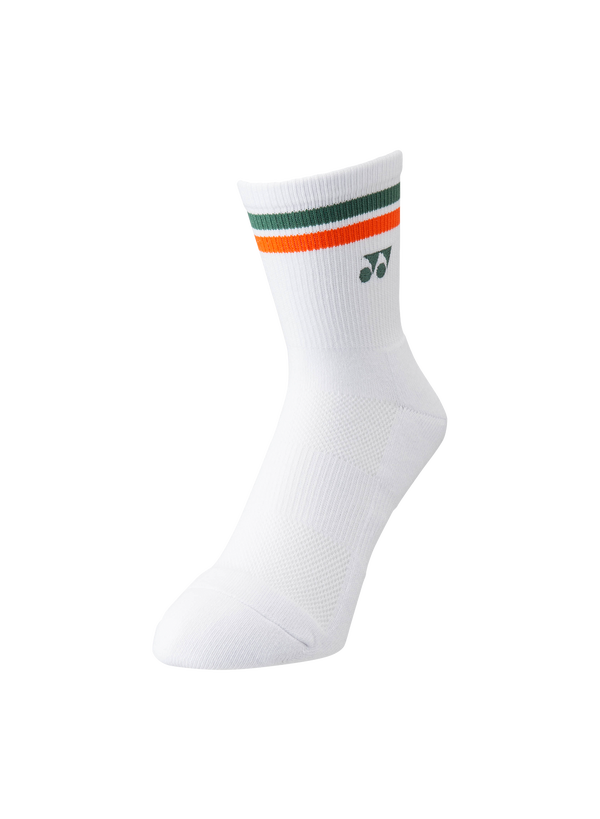 Yonex 19194YX Bright Orange Crew Socks (Made in Japan)