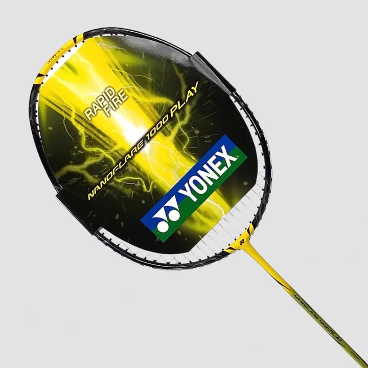 Yonex Nanoflare 1000 Play Lightning Yellow 4U6G 83gram Badminton Racquet (Strung)
