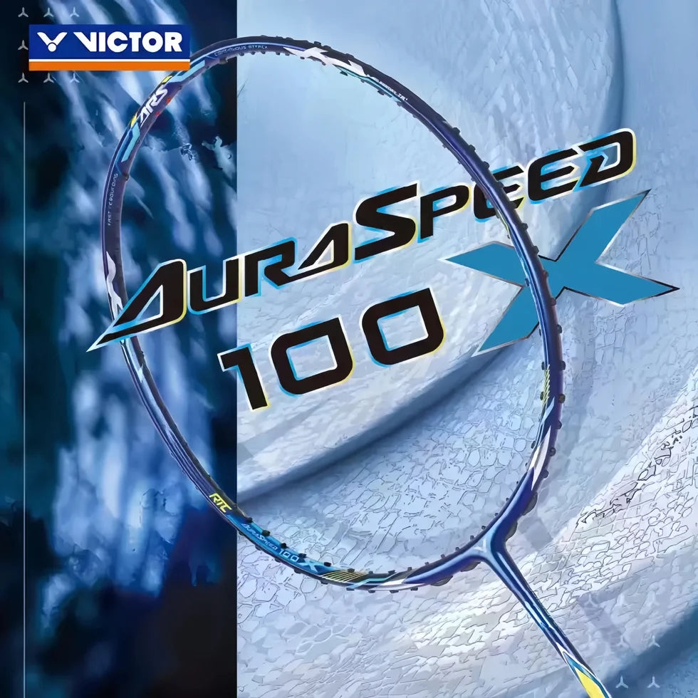 Victor AuraSpeed 100X B 4U/G5 83gram Deep Sea Blue Badminton Racquet (Frame)