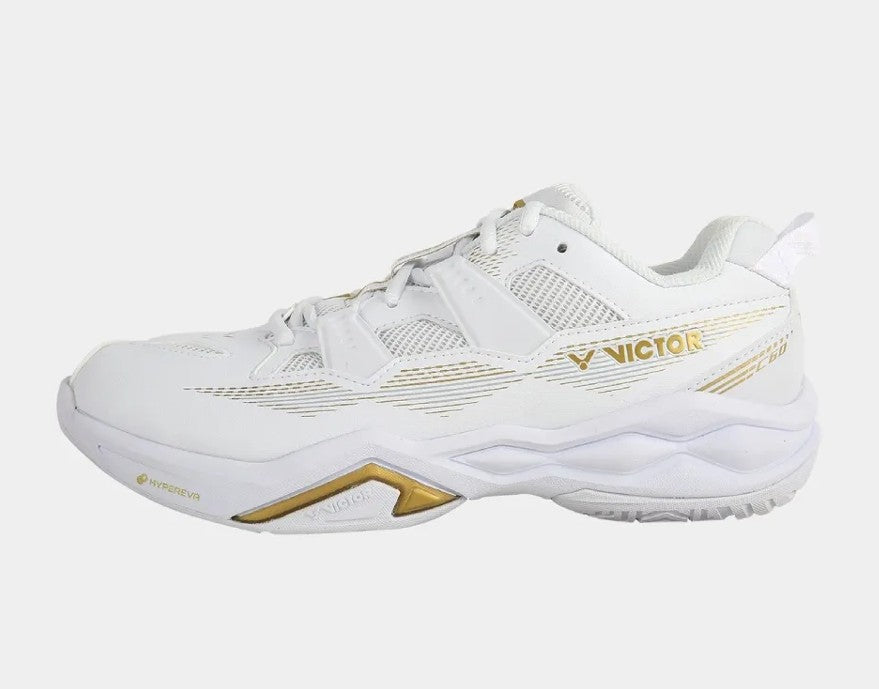 Victor C60 AX White/Rich Gold Badminton Shoes
