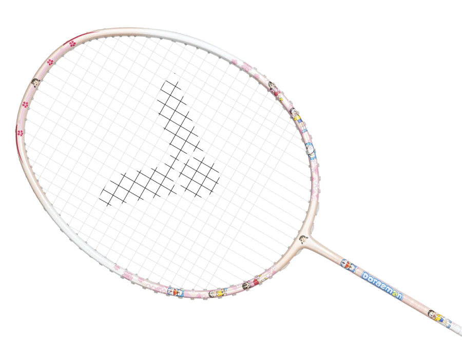 Victor x Doraemon 4U/G5 83gram Peach Pink Badminton Racquet (Frame)