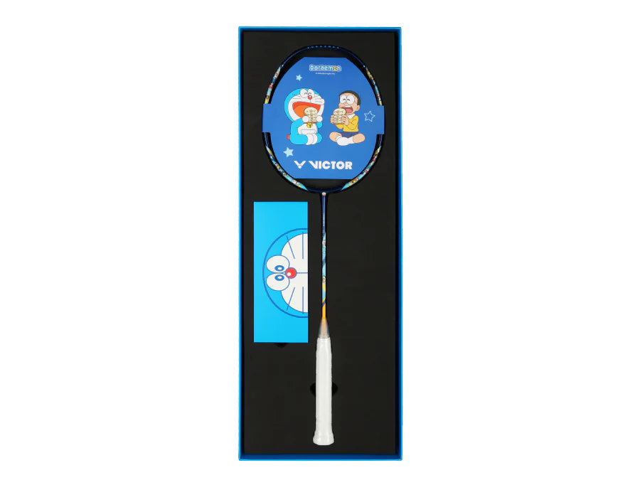 Victor x Doraemon 4U/G5 83gram Prussian Blue Badminton Racquet Giftbox (Frame)