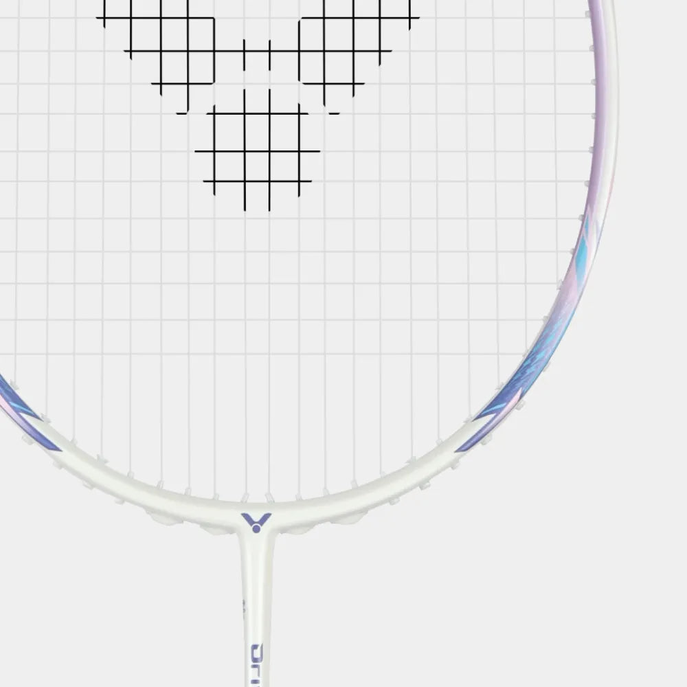 Victor DriveX 7SP AJ 4U/G6 83gram Lunar White Badminton Racquet (Frame)