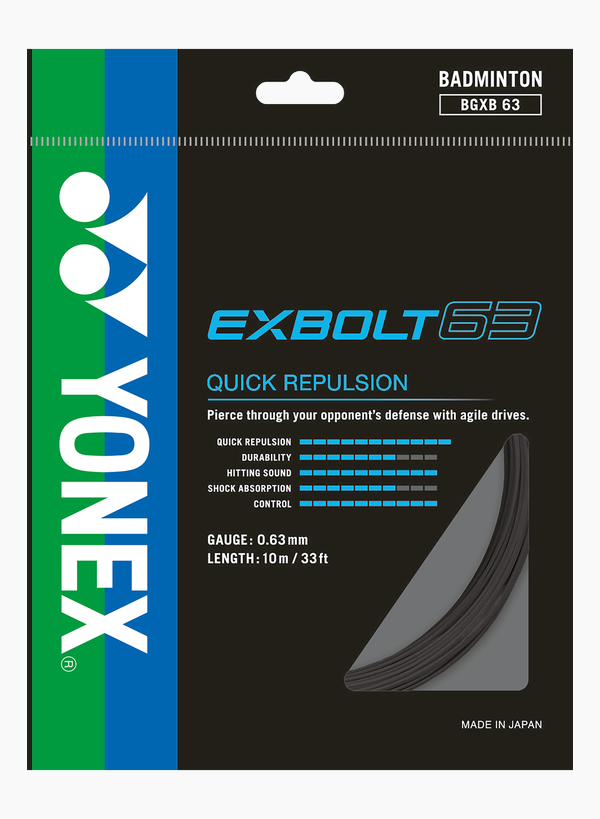 Yonex Exbolt 63 Badminton Racquet String 10m/pack