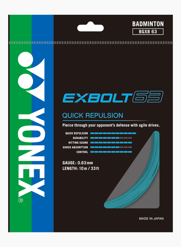 Yonex Exbolt 63 Badminton Racquet String 10m/pack