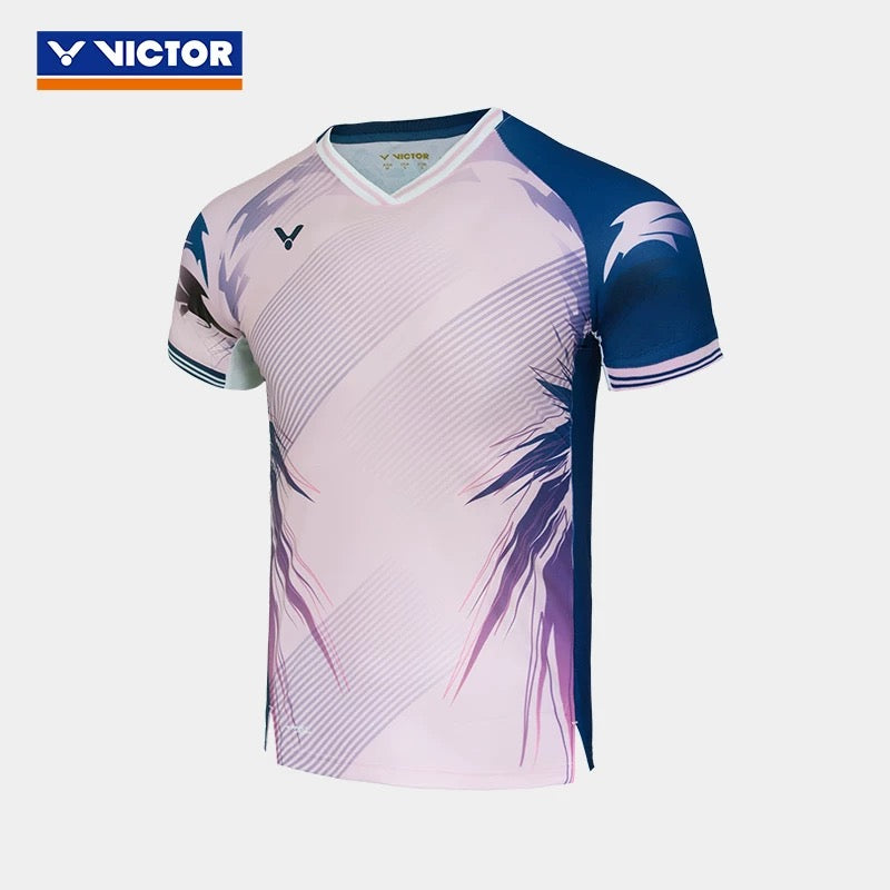 Victor T-50007CPS IB Pink/Navy Capsule Collection Tournament T-Shirt