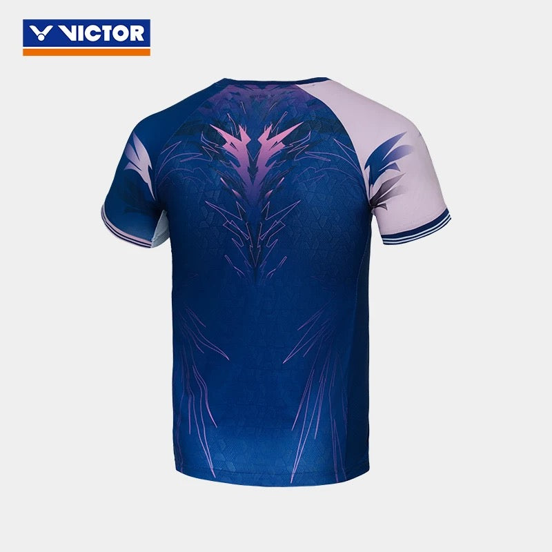 Victor T-50007CPS IB Pink/Navy Capsule Collection Tournament T-Shirt