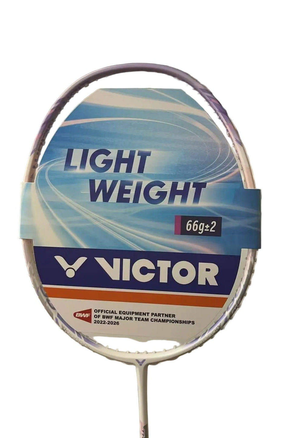 Victor Thruster K 66 AJ 66g+2/G6 66gram Lunar White Badminton Racquet (Frame)