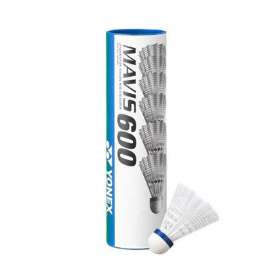 Yonex Mavis 600 White Middle Nylon Shuttle (Tube 6)