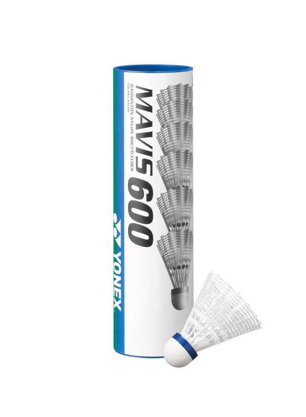 Yonex Mavis 600 Fast White Nylon Shuttle (Tube 6)