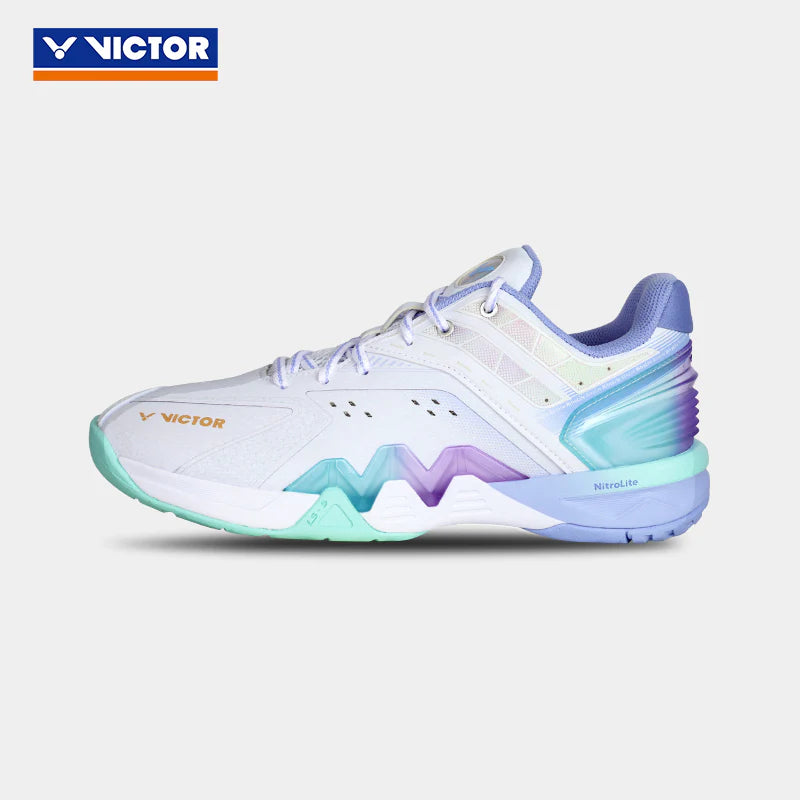 Victor P8500NLite AT BRILLIANT WHITE/BLUE VIOLET Badminton Shoes