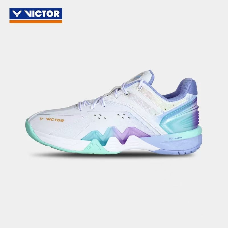 Victor P8500NLite Brilliant White/Blue Violet Badminton Shoes