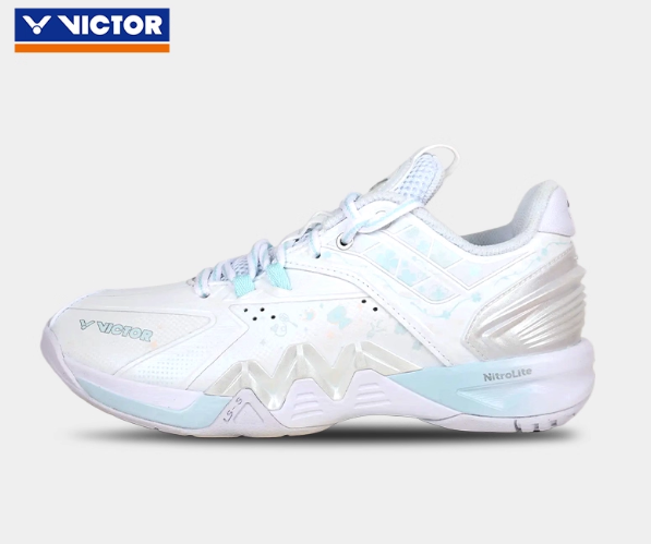 Victor P8500NLite HYQ AM Badminton Shoes White/Quiet Tide