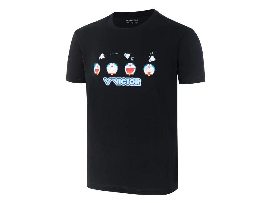 Victor X Doraemon Sports Shirt T-502DRM C Black