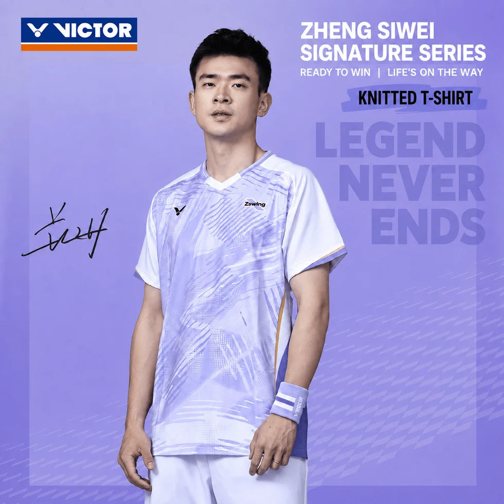 Victor T-601ZSW A White Unisex T-Shirt