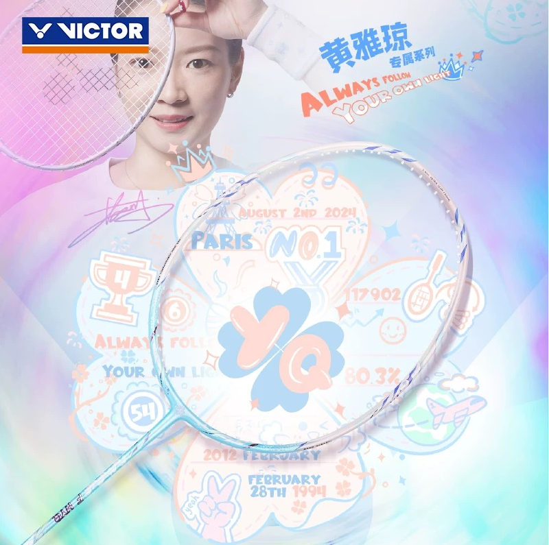 Victor AuraSpeed Fantôme HYQ 4U/G5 83gram Ice Water Badminton Racquet (Frame)