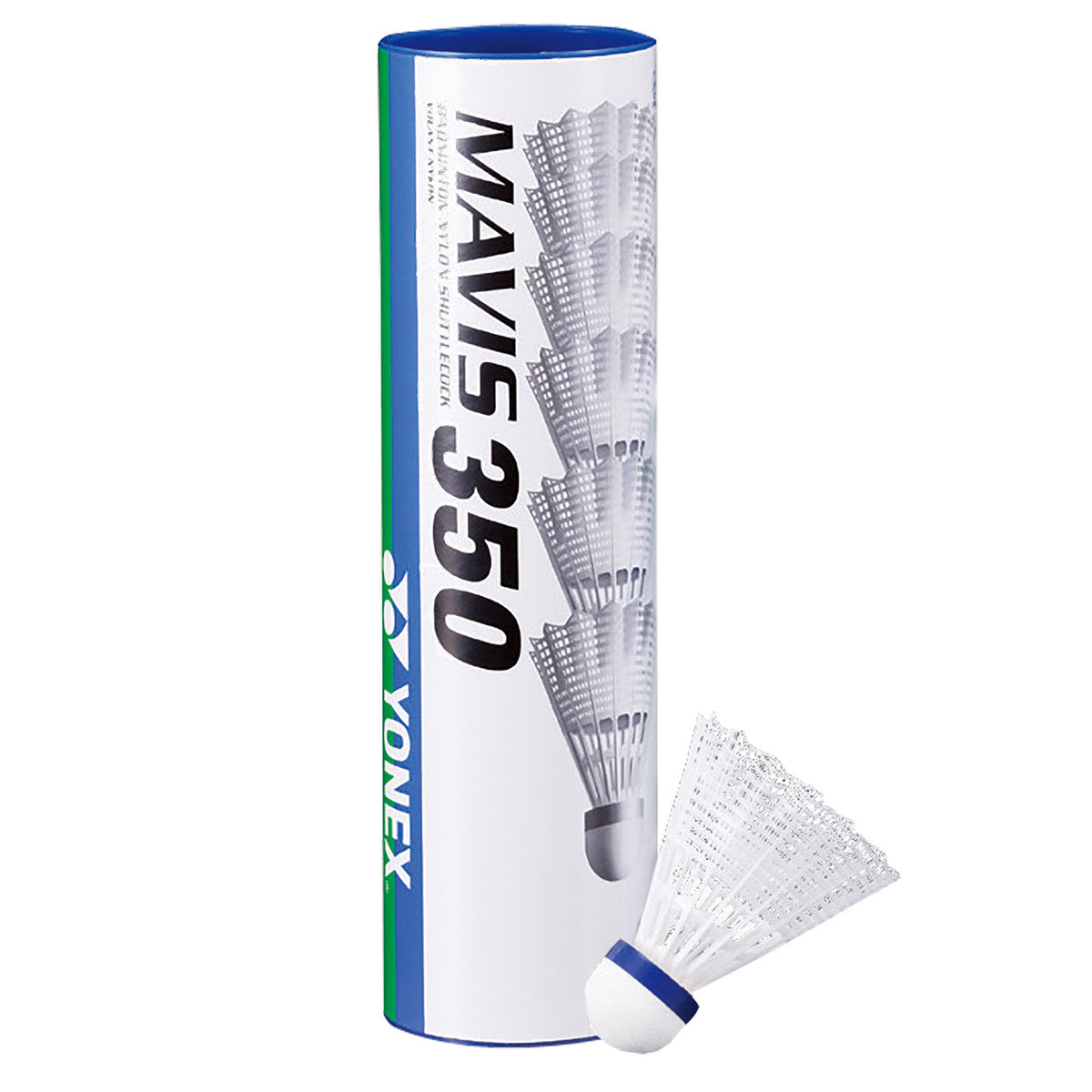 Yonex Mavis 350 White Middle Nylon Shuttle (Tube 6)