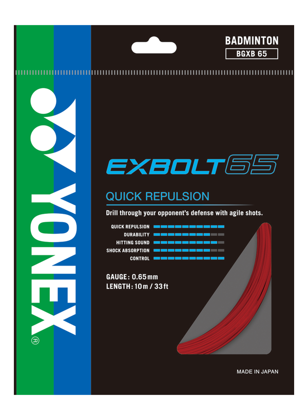 Yonex Exbolt 65 Badminton Racquet String 10m/per Pack