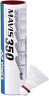 Yonex Mavis 350 Fast White (Red Cap) Nylon Shuttle (Pack of 6)