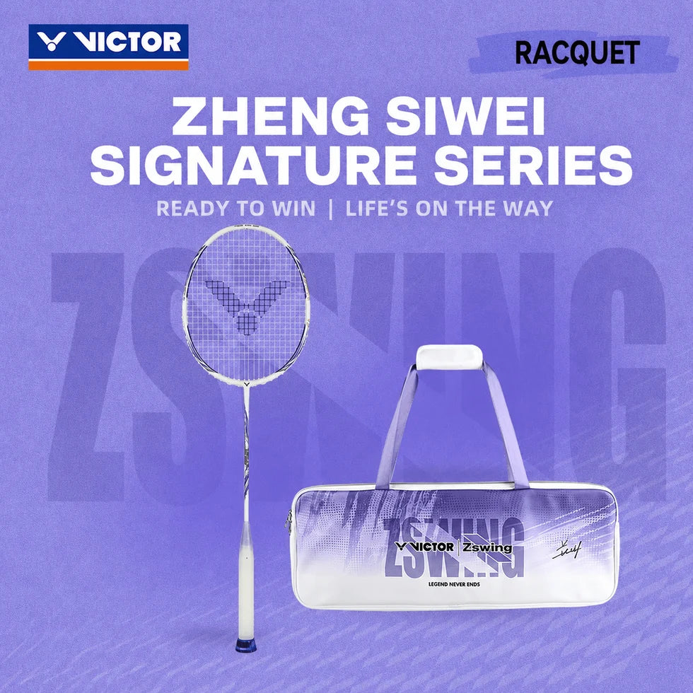 Victor DriveX 12 2.0 ZSW-AJ (Zheng Siwei Edition) 4U/G5 83gram Pearly White Badminton Racquet (Frame)